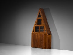 Giuseppe Rivadossi Pyramid Shaped Cabinet in Chestnut