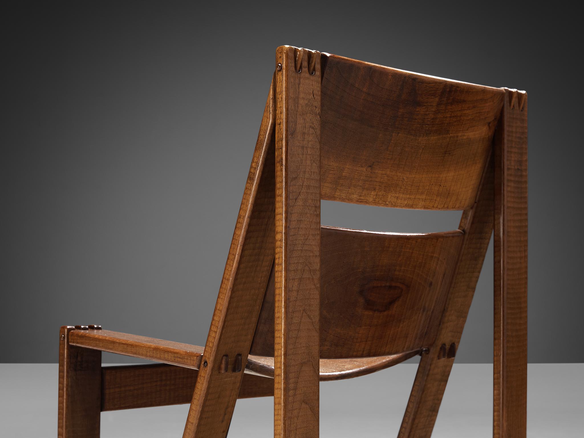 Giuseppe Rivadossi Set of Six 'Regina' Dining Chairs in Walnut 2