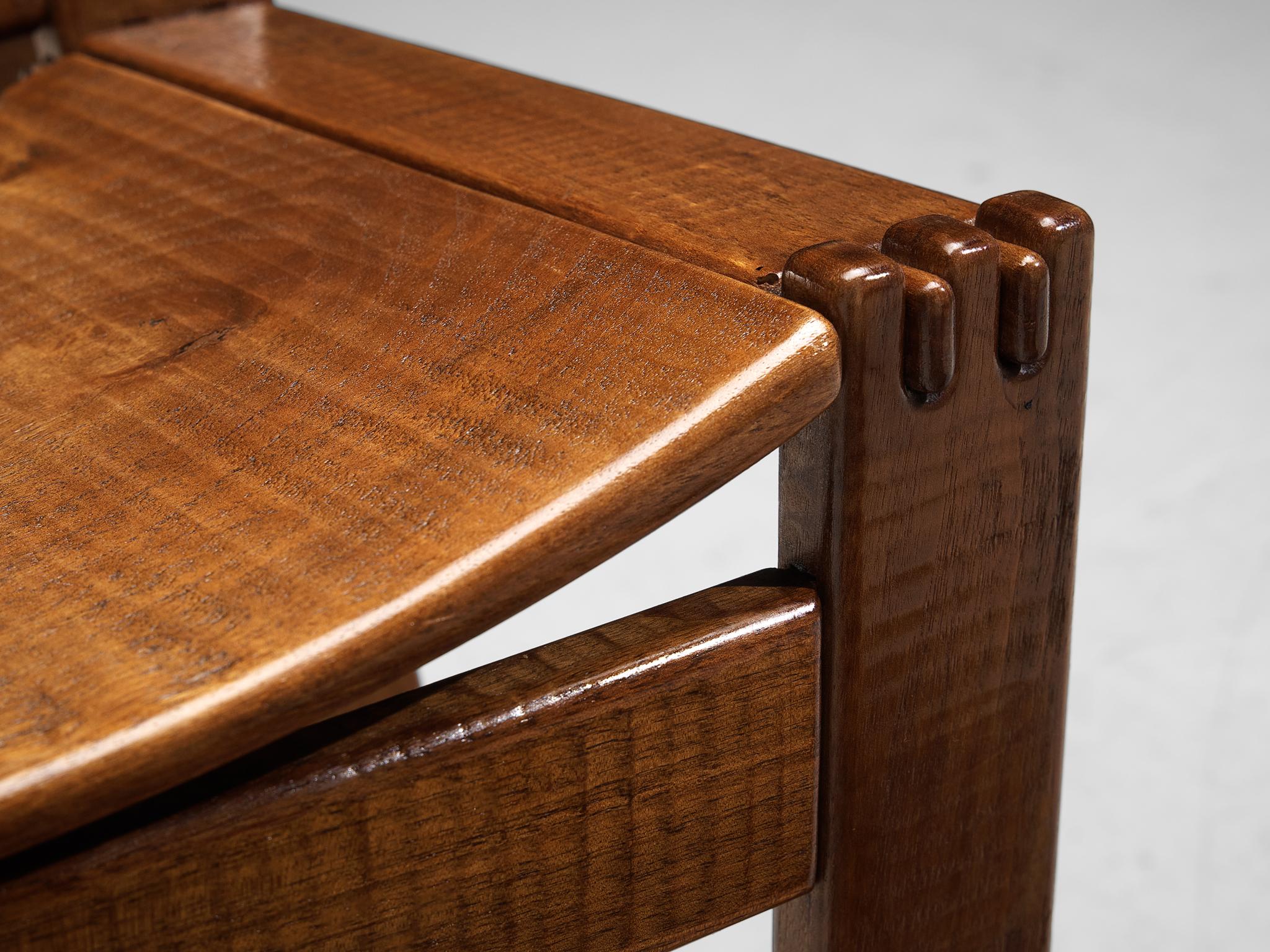 Giuseppe Rivadossi Set of Six 'Regina' Dining Chairs in Walnut 3