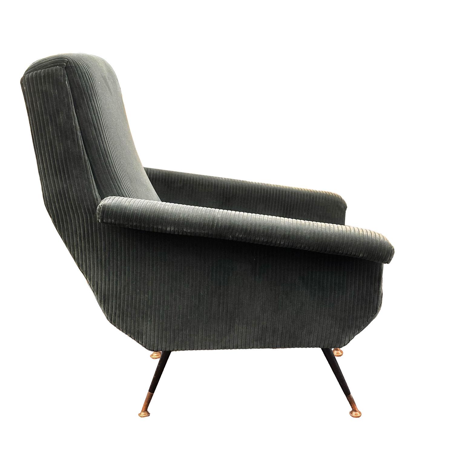 Mid-Century Modern Giuseppe Rossi Style Mid-Century Lounge Chairs 1950s For Sale