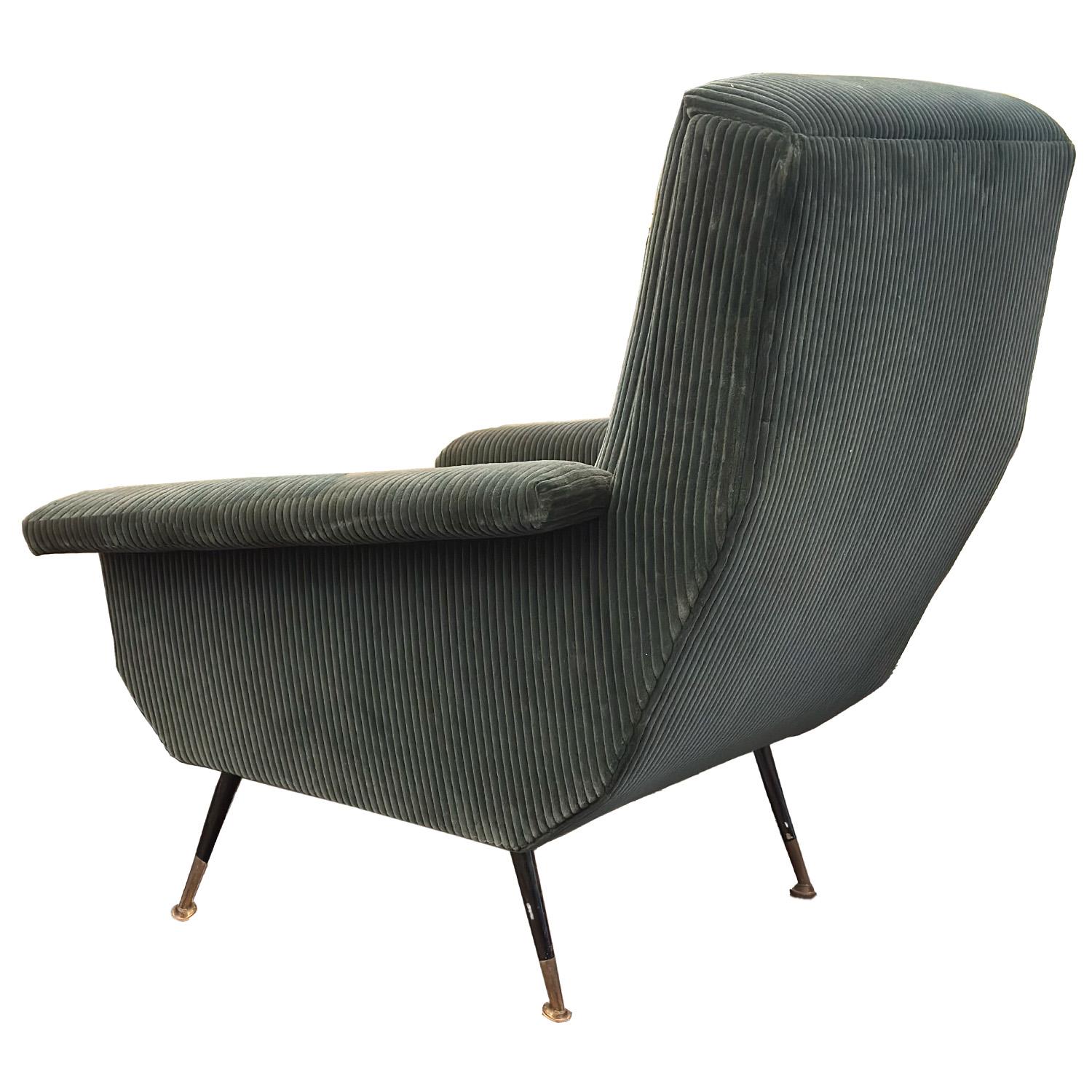 Giuseppe Rossi Style Mid-Century Lounge Chairs 1950s In Good Condition For Sale In New York, NY