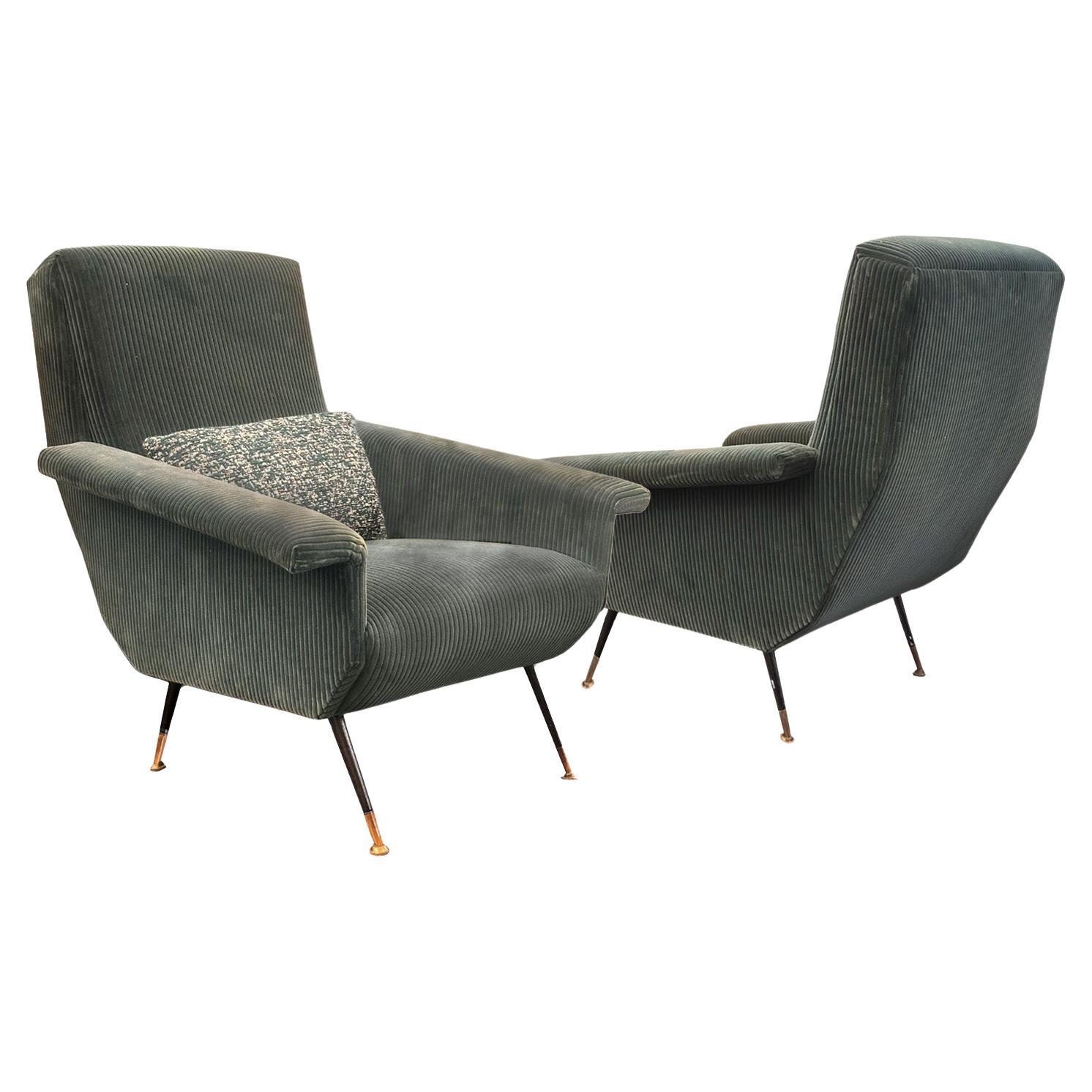 Chaises longues du milieu du siècle de Giuseppe Rossi, années 1950