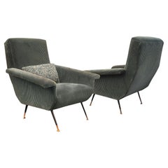 Giuseppe Rossi Style Mid-Century Lounge Chairs 1950s
