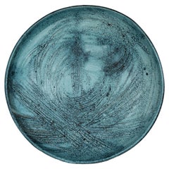 Giuseppe Rossicone Decorative Ceramic Plate Italian Manufacture 1970s