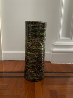 Porte-parapluies Giuseppe Rossicone en céramique verte