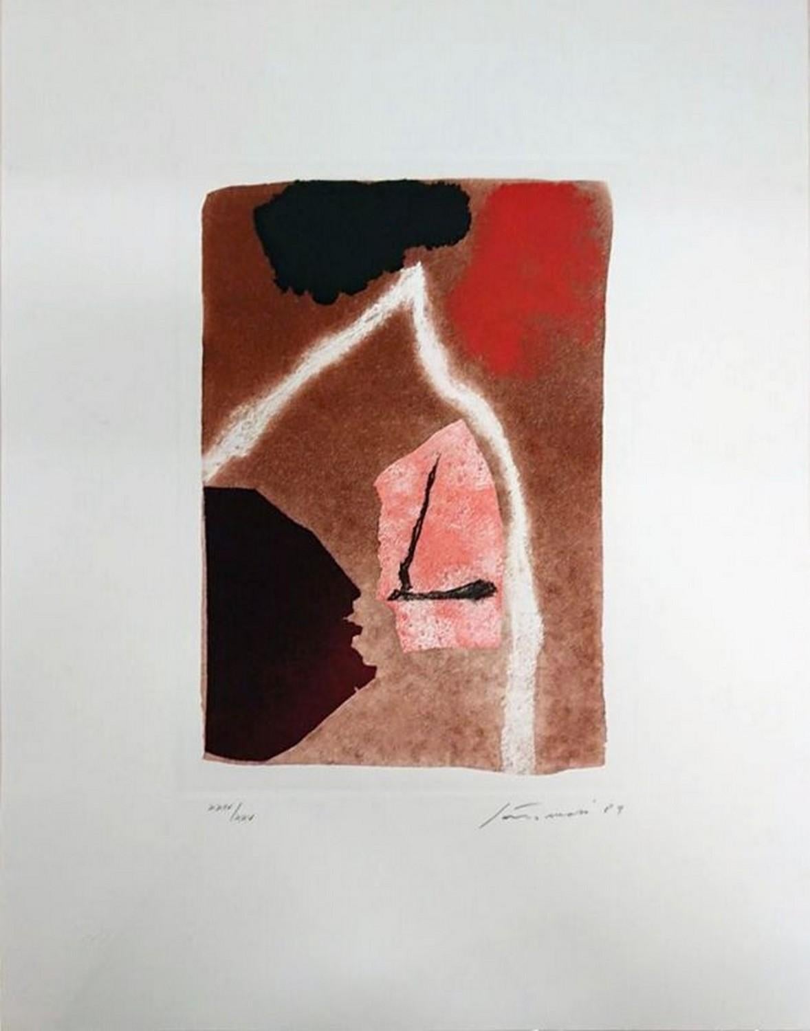 Giuseppe Santomaso Abstract Print - Canti Pisani