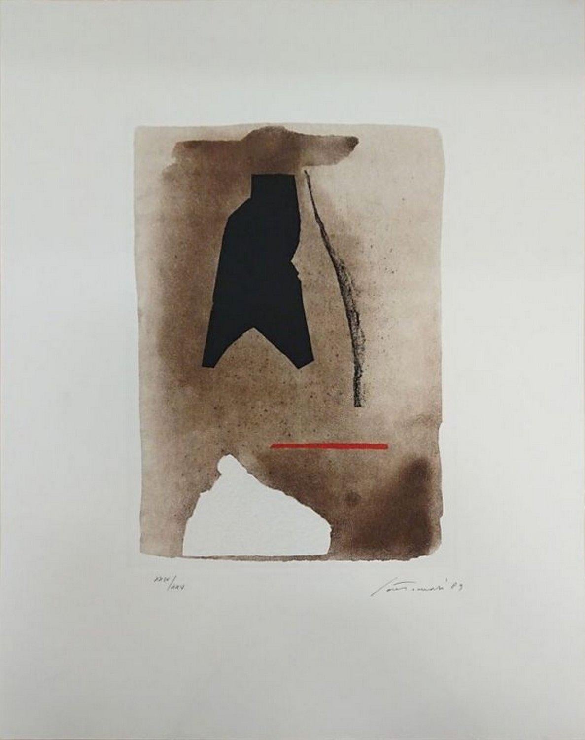 Giuseppe Santomaso Abstract Print - "Canti Pisani" 