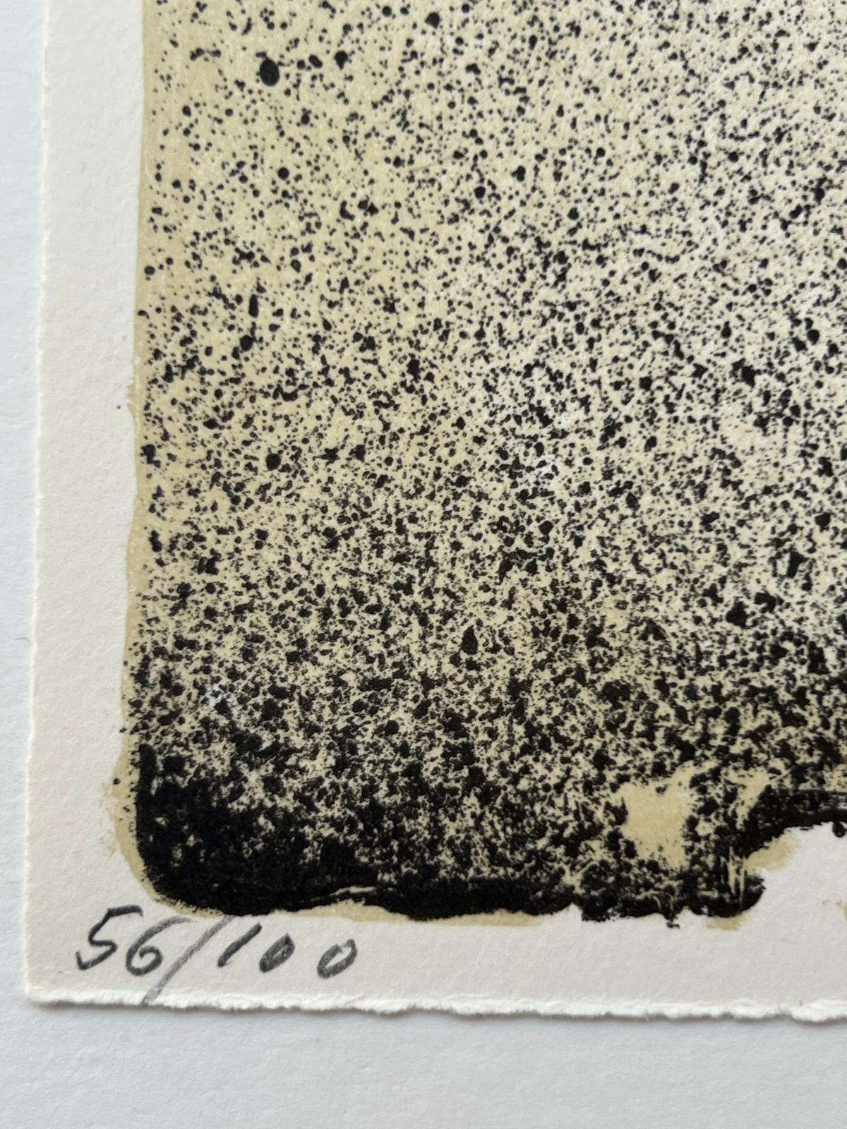Homage to Hans Arp - Abstract Print by Giuseppe Santomaso