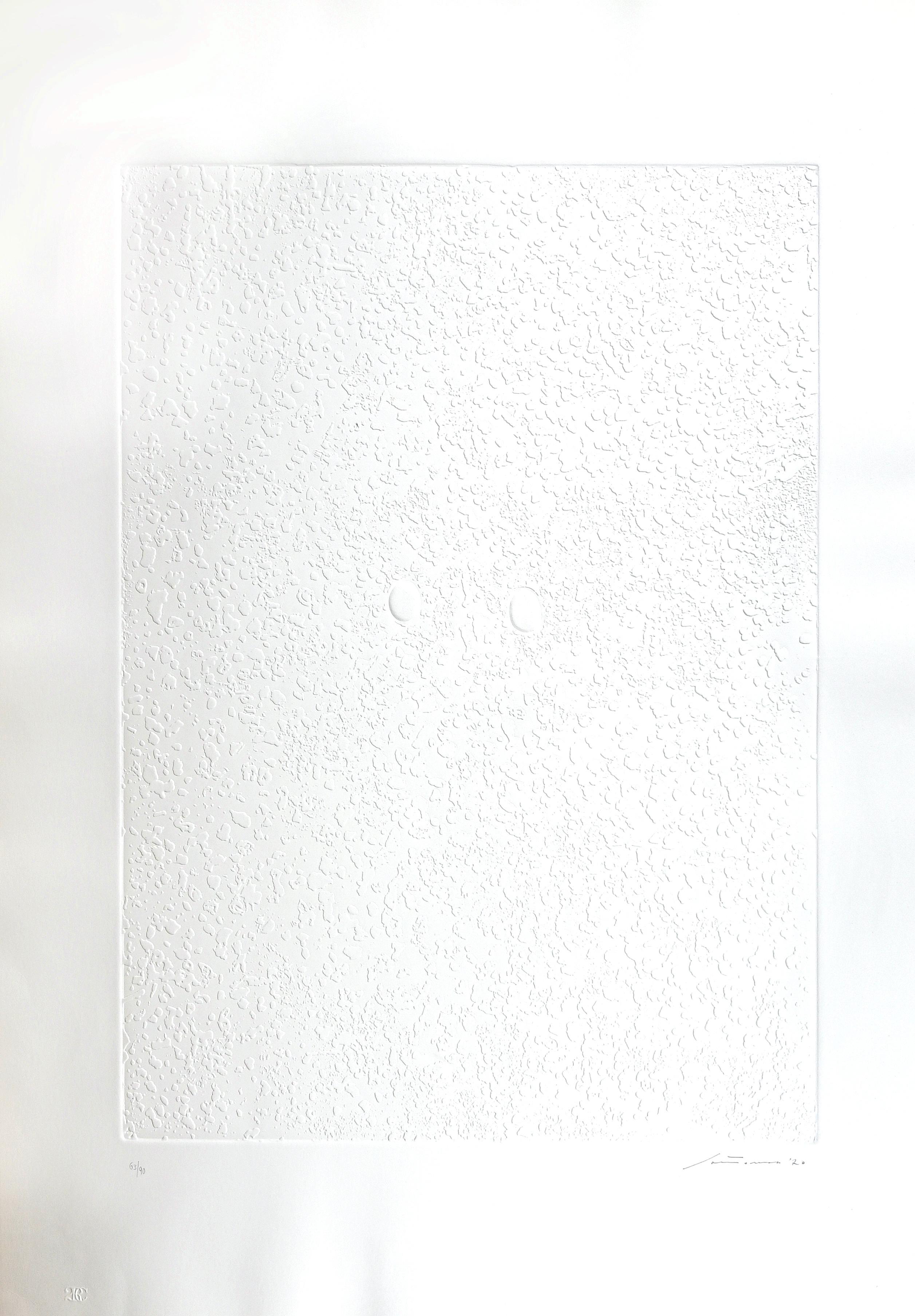 Monadi bianche est un résumé  œuvre d'art réalisée par Giuseppe Santomaso en 1970

Gravure blanche sur plaque de cuivre sur papier Fabriano Rosaspina.

Signé à la main et daté en bas à droite.

Numéroté en bas à gauche. Edition 63/90.

Imprimé et
