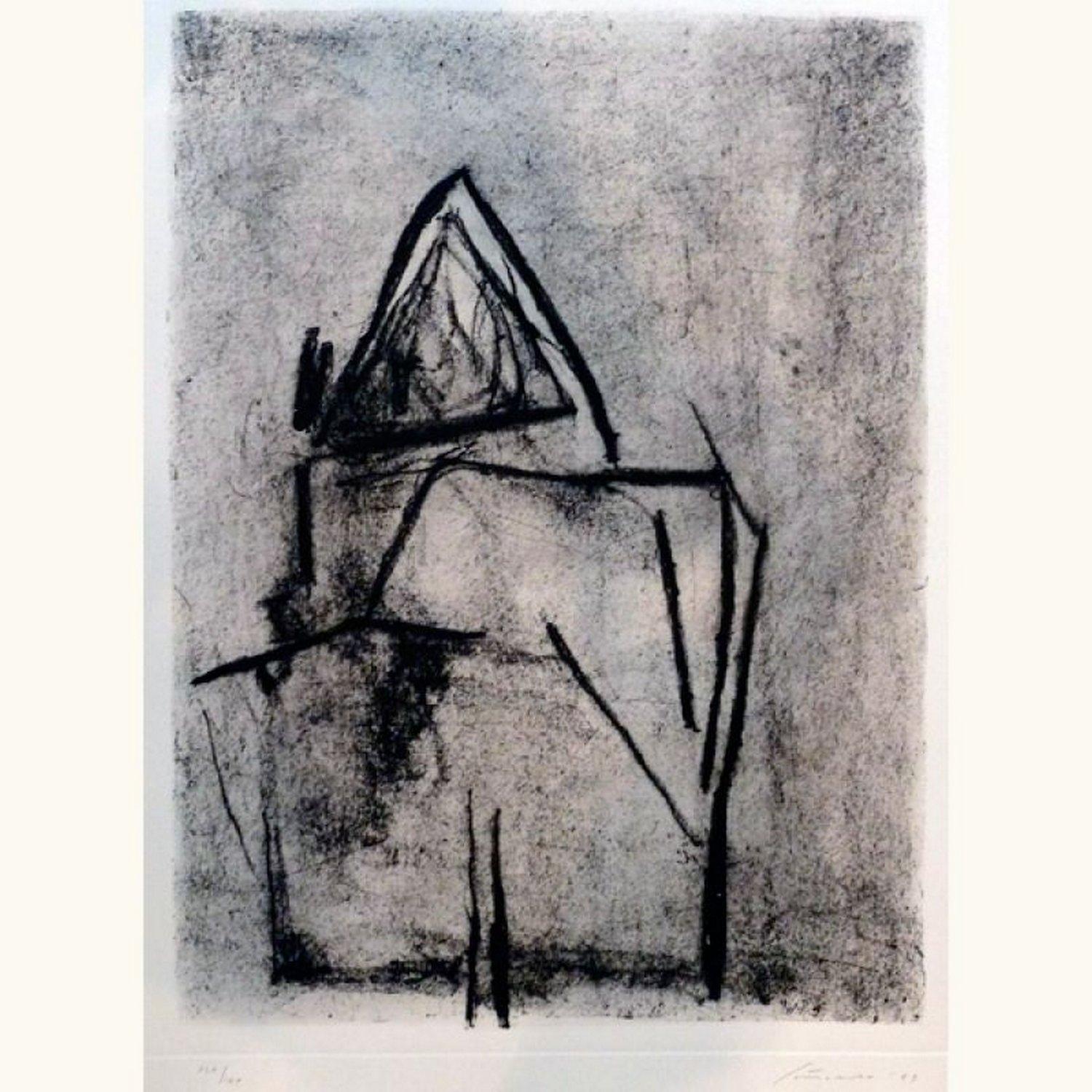 Giuseppe Santomaso Abstract Print - No title