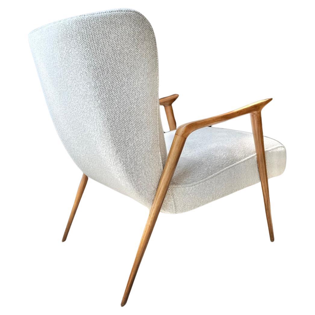 Giuseppe Scapinelli. Moderner Sessel aus Caviúna-Holz aus der Jahrhundertmitte