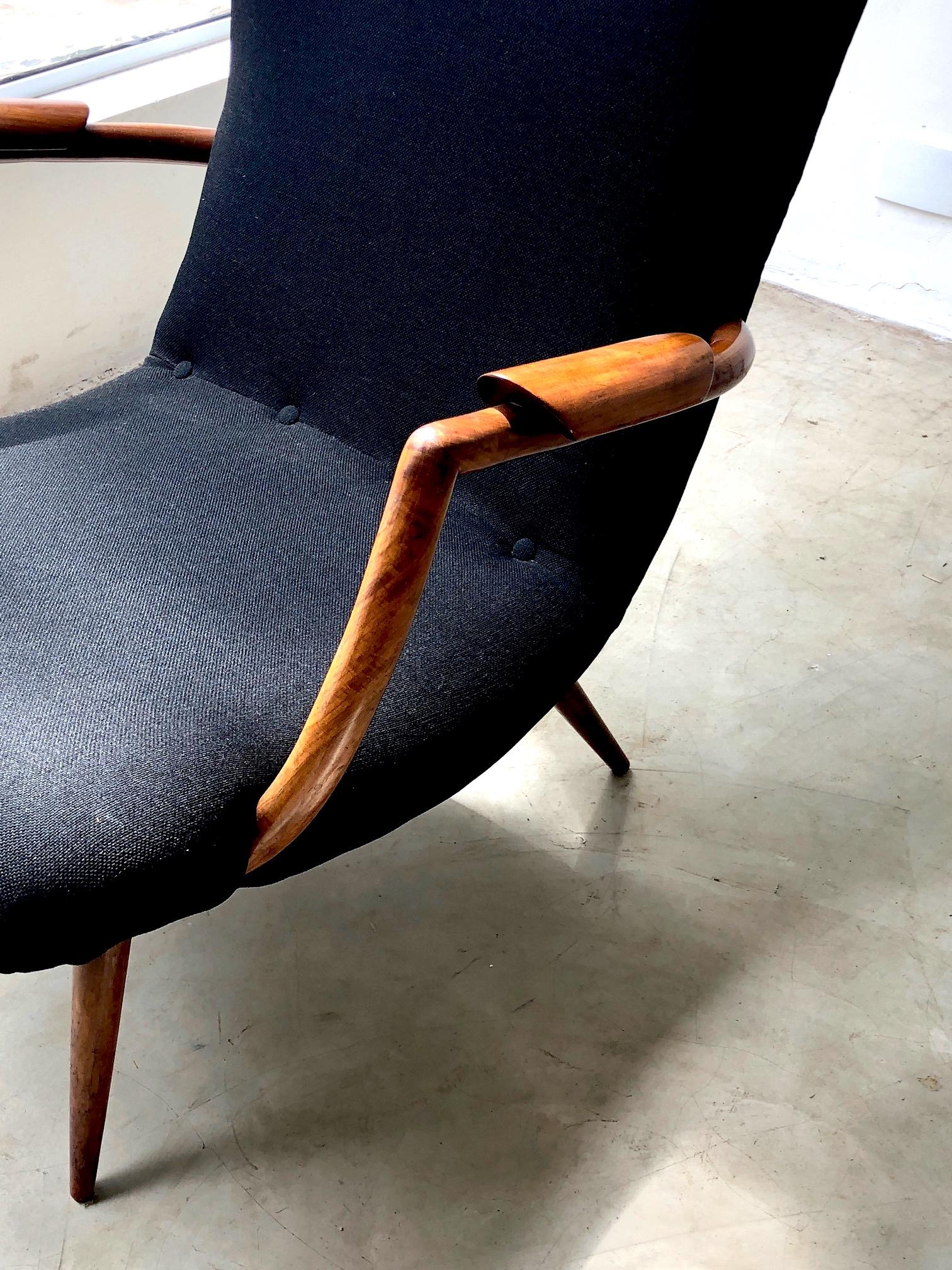 Giuseppe Scapinelli Armchair Made of Solid Caviuna Wood 2