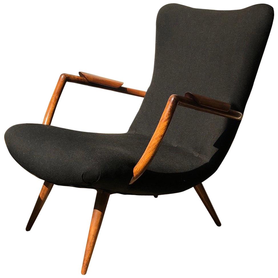 Giuseppe Scapinelli Armchair Made of Solid Caviuna Wood