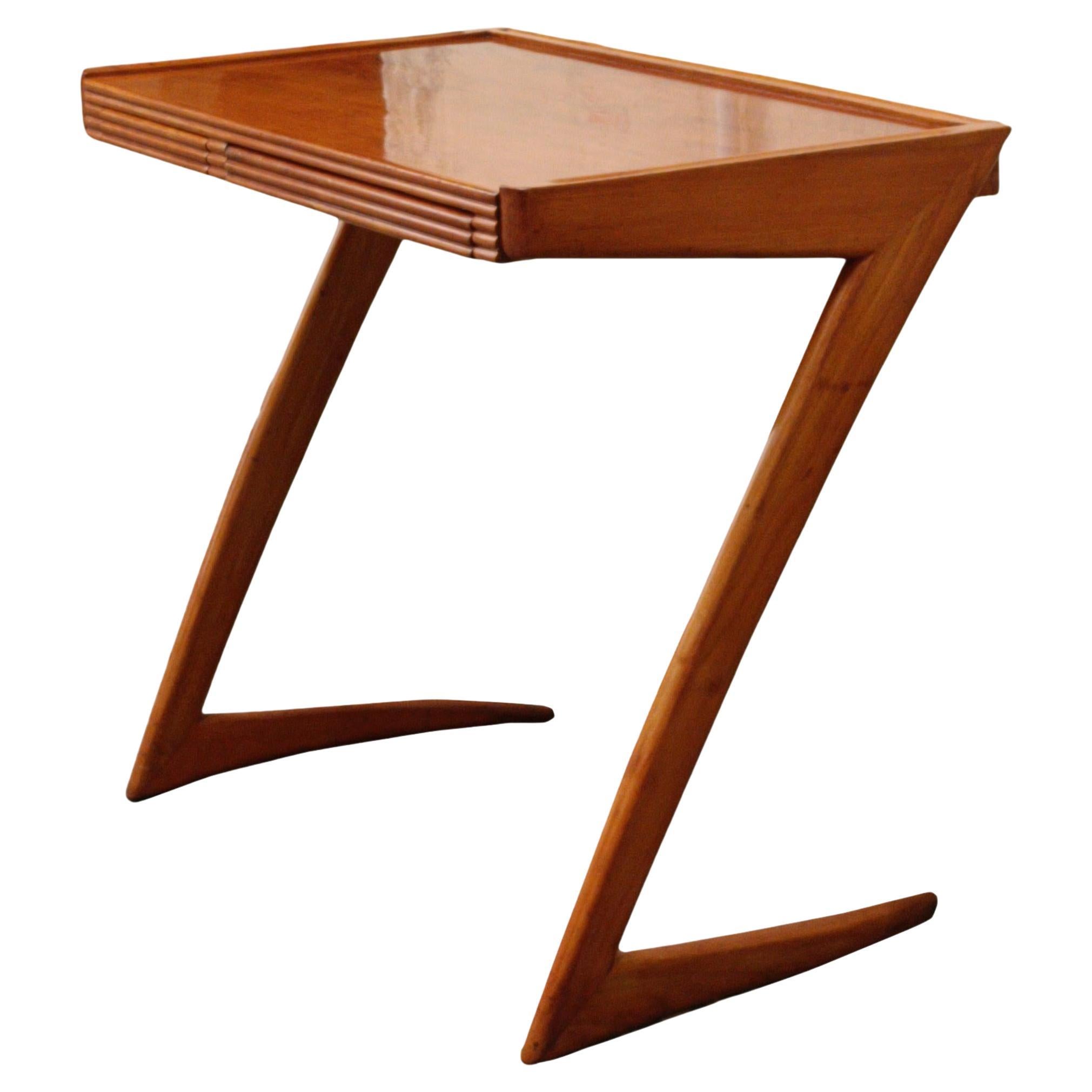Joseph Scapinelli Attrib. Small Desk in  Wood, Brazil 1950s