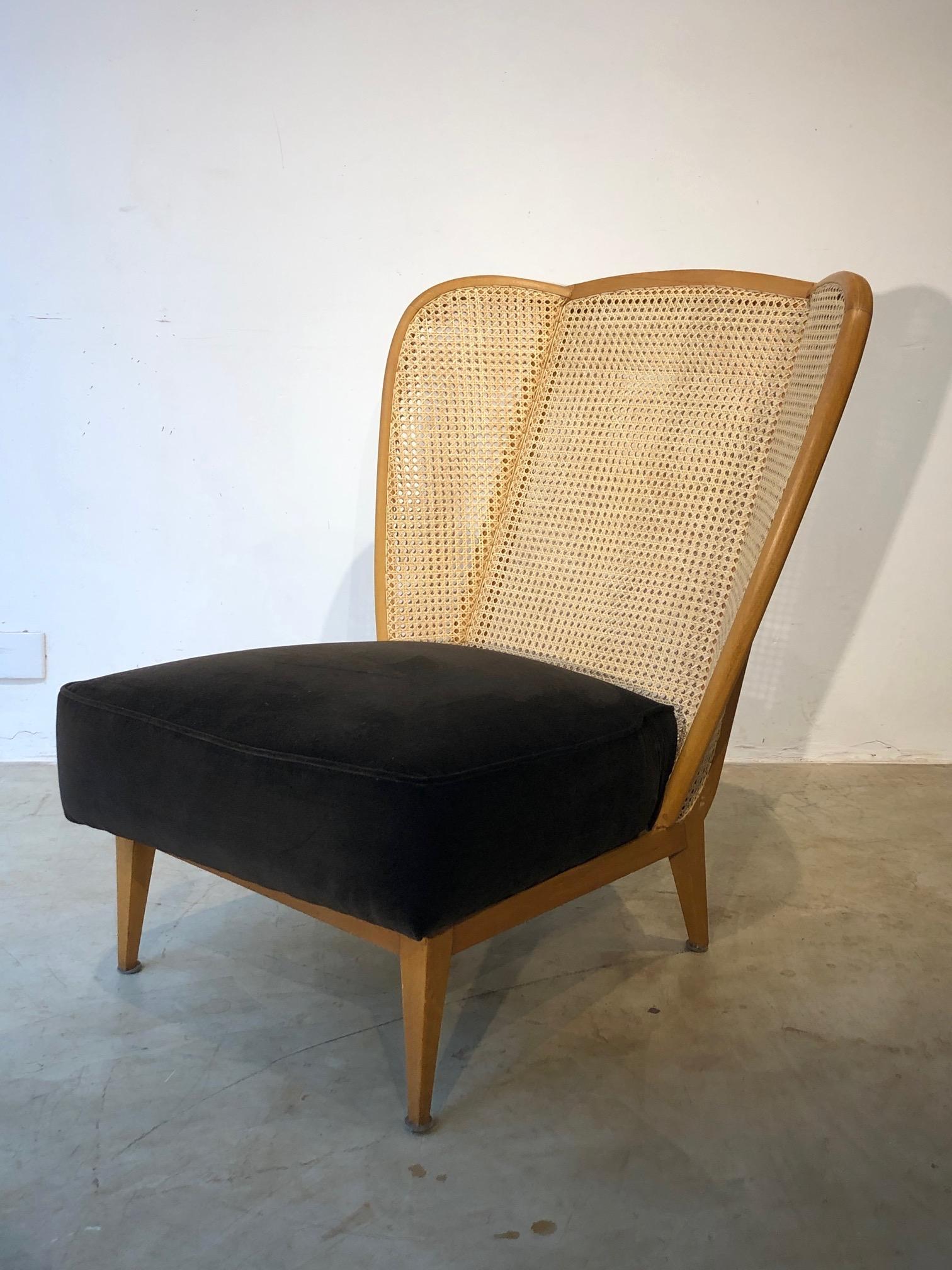 Giuseppe Scapinelli 'Attributed', Pair of chairs with Straw Backrest 3