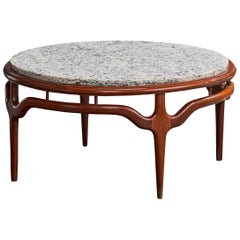 Attribuzione Giuseppe Scapinelli, Tavolino, Wood, Marmo, Brasile, anni '50