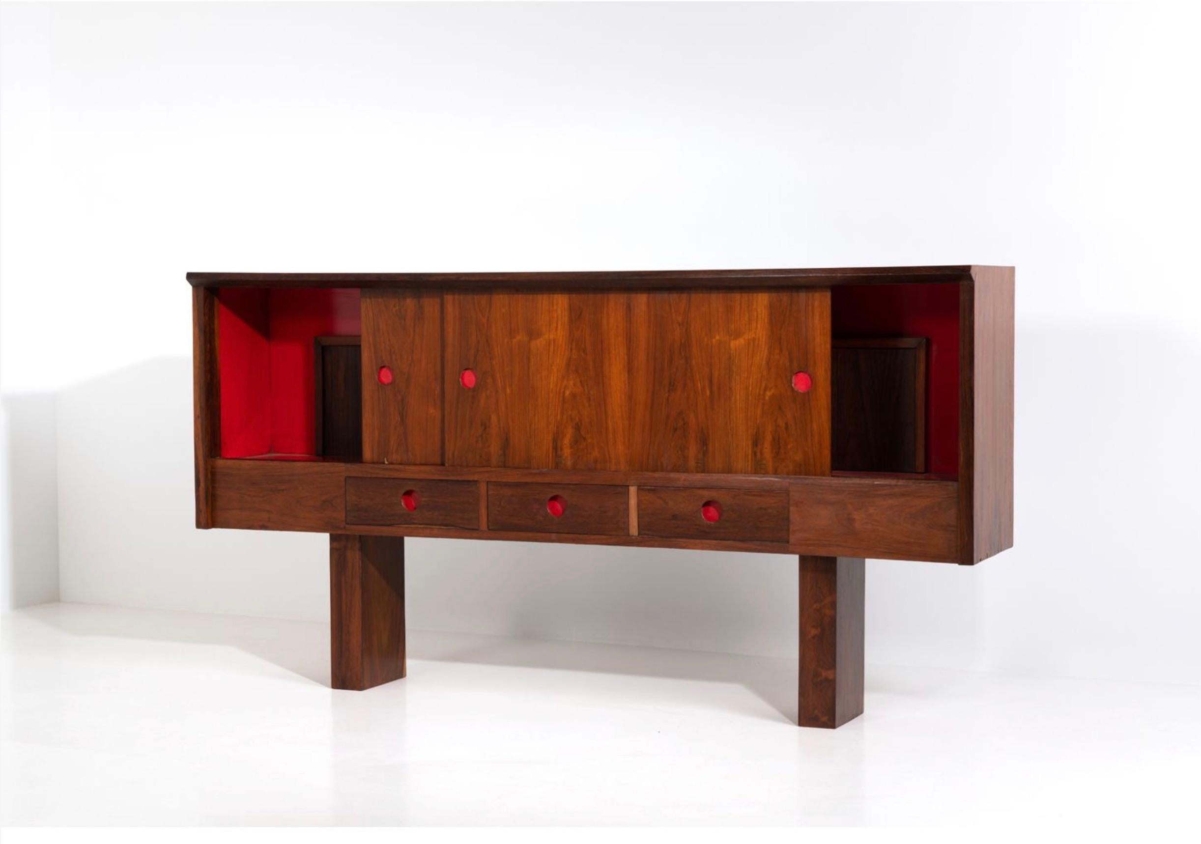Fatto a mano Giuseppe Scapinelli. Bar, 1950 circa Pièce unique/ Capolavoro storico in vendita