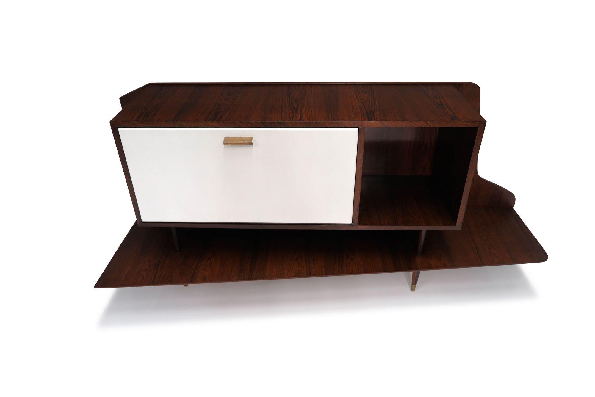 Giuseppe Scapinelli Brazilian Modern Bar Cabinet In Good Condition For Sale In Oakland, CA