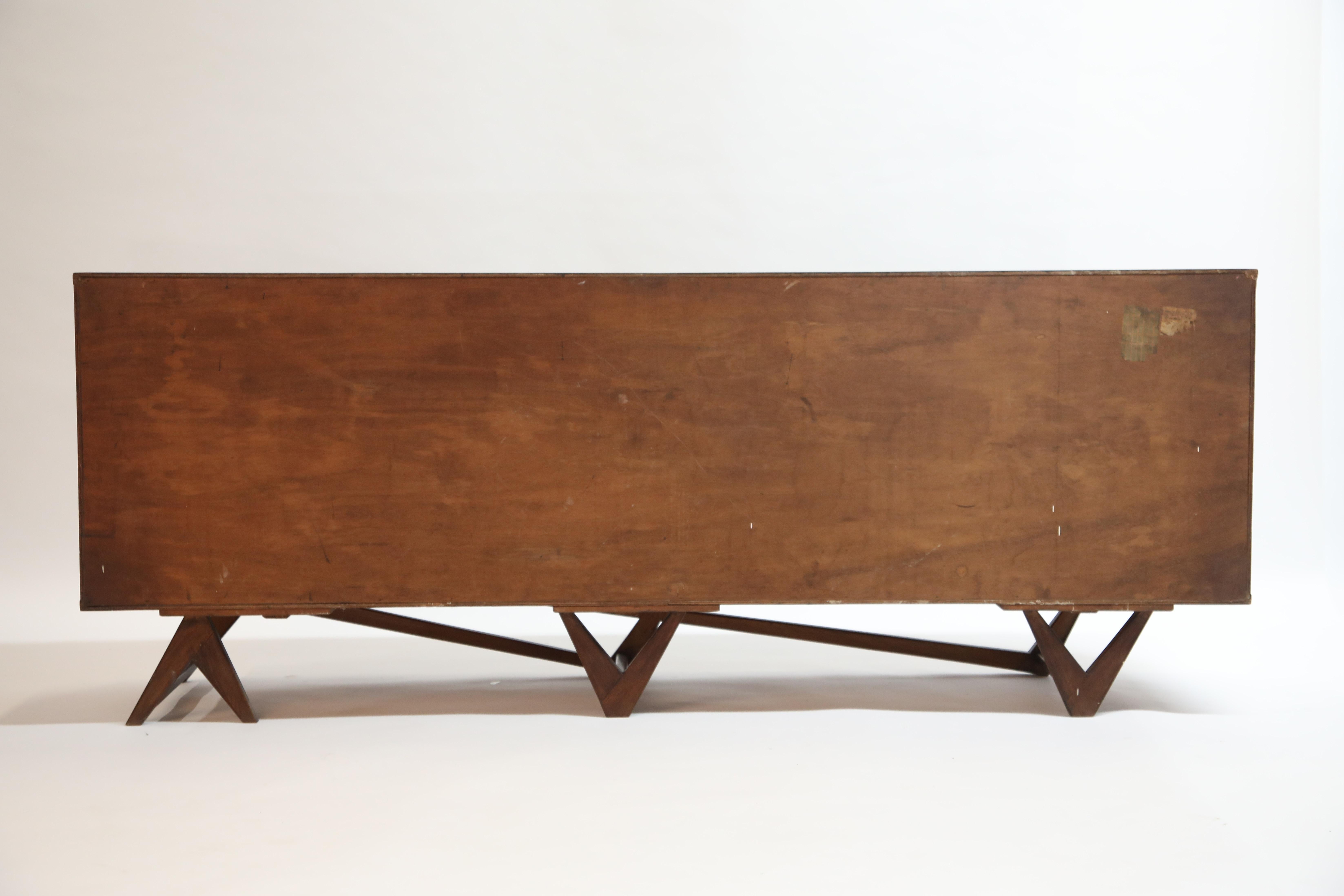 Giuseppe Scapinelli Brazilian Rosewood Architectural Sideboard, Brazil, 1950s 2