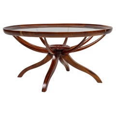 Giuseppe Scapinelli. Coffee table "Aranha". Wood and glass, c. 1960