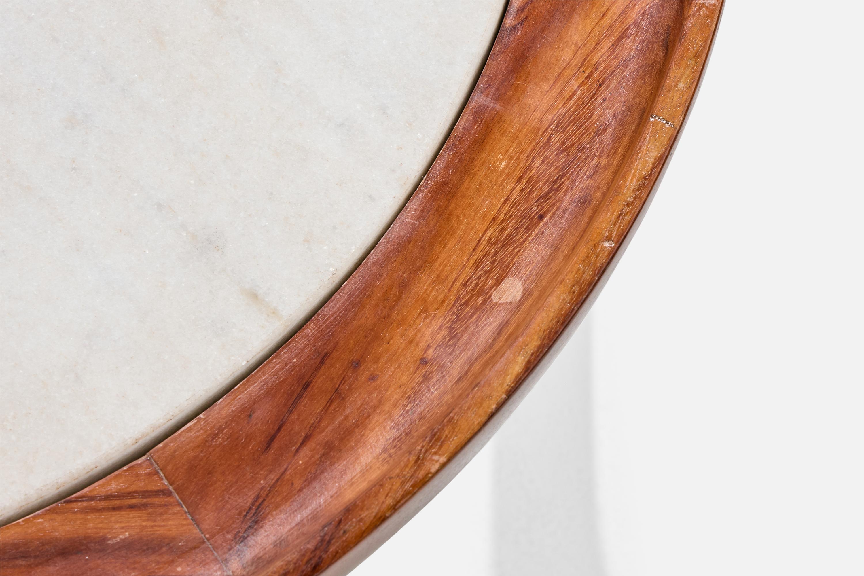 Giuseppe Scapinelli, table basse, Wood, Marbre, Brésil, années 1950 en vente 4