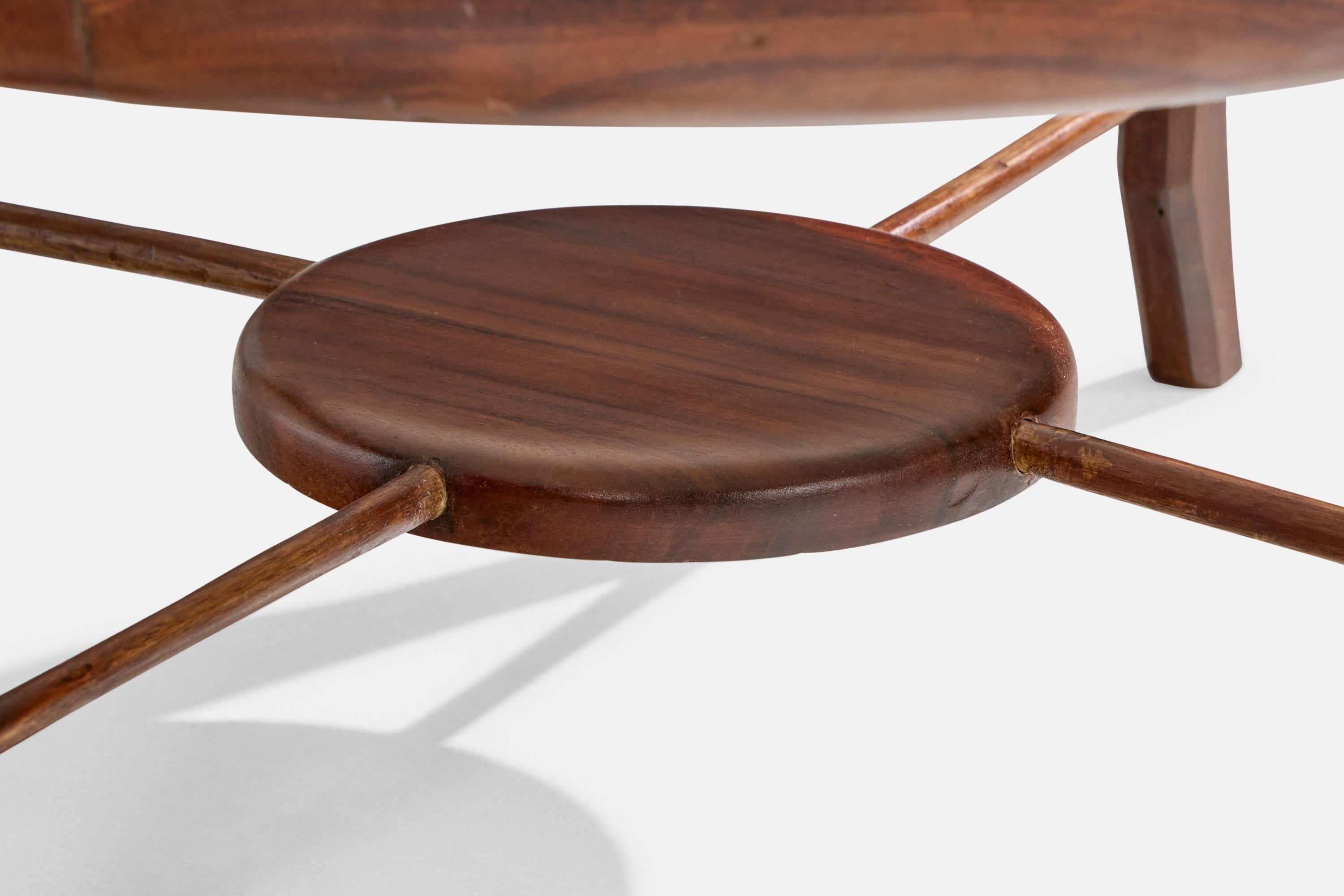 Giuseppe Scapinelli, table basse, Wood, Marbre, Brésil, années 1950 en vente 5