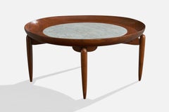 Giuseppe Scapinelli, Coffee Table, Wood, Marble, Brazil, 1950s