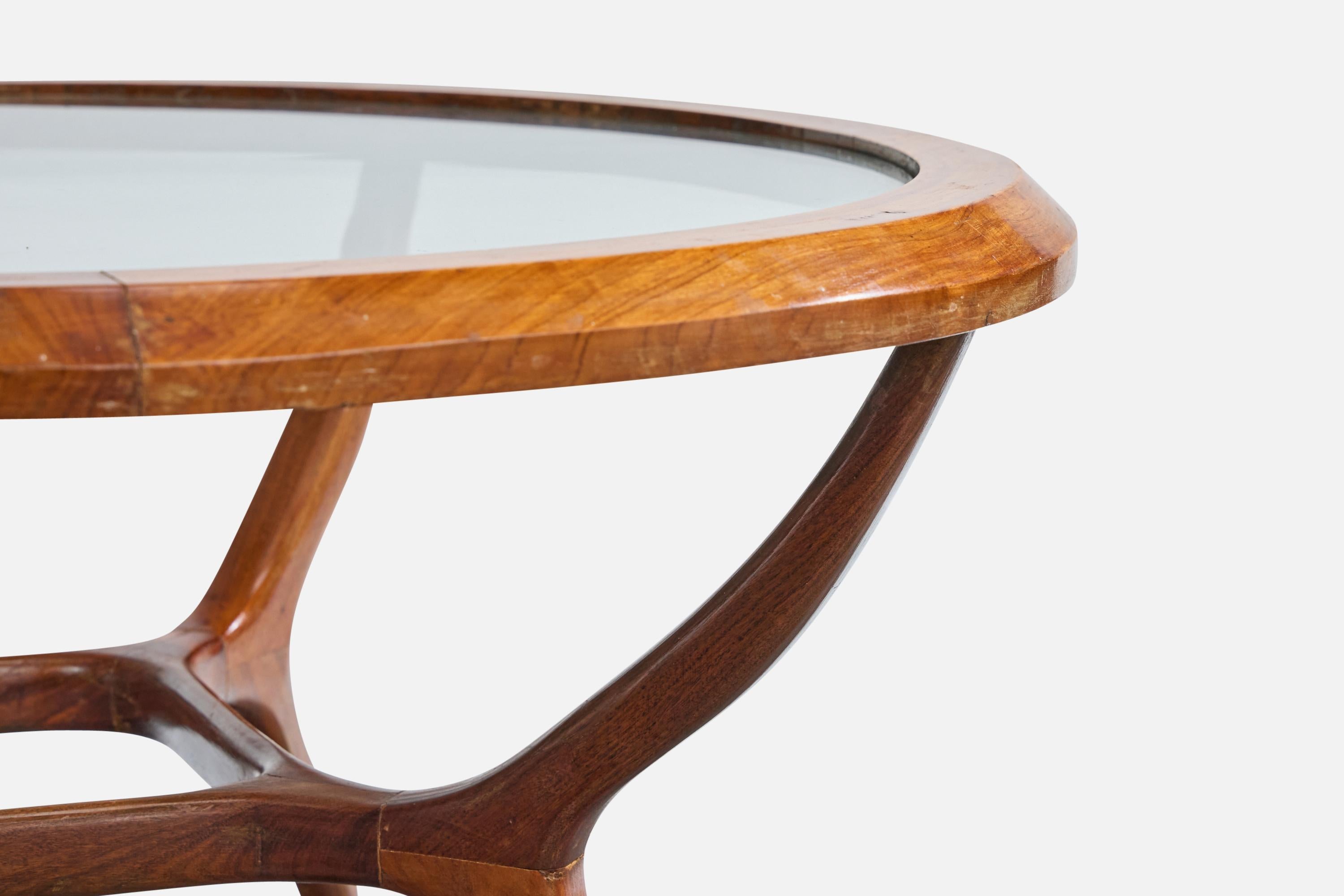 Giuseppe Scapinelli, Couchtisch, Holz, Marmor, Brasilien, 1950er Jahre im Angebot 2