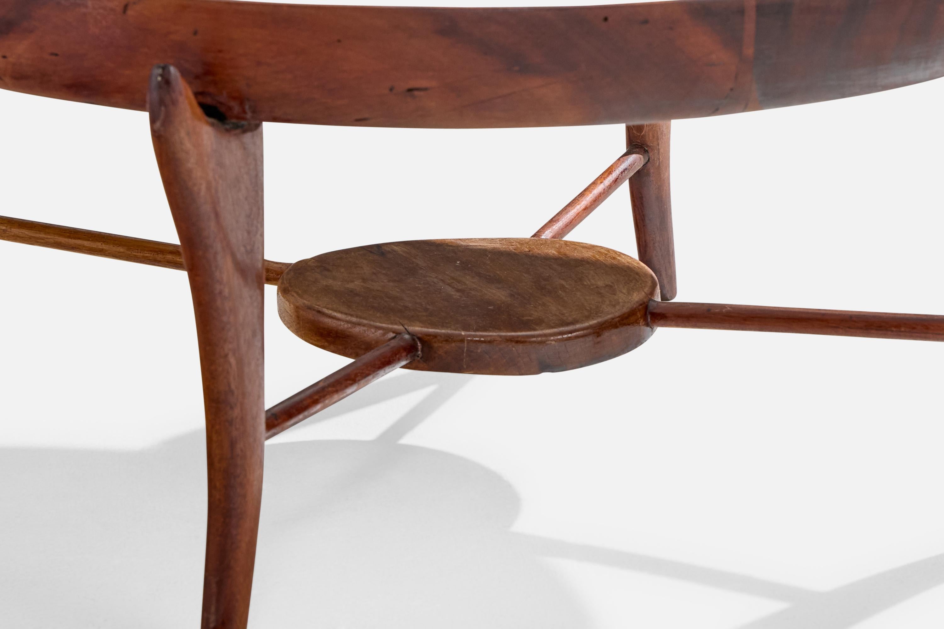 Giuseppe Scapinelli, Coffee Table, Wood, Marble, Brazil, 1950s For Sale 3
