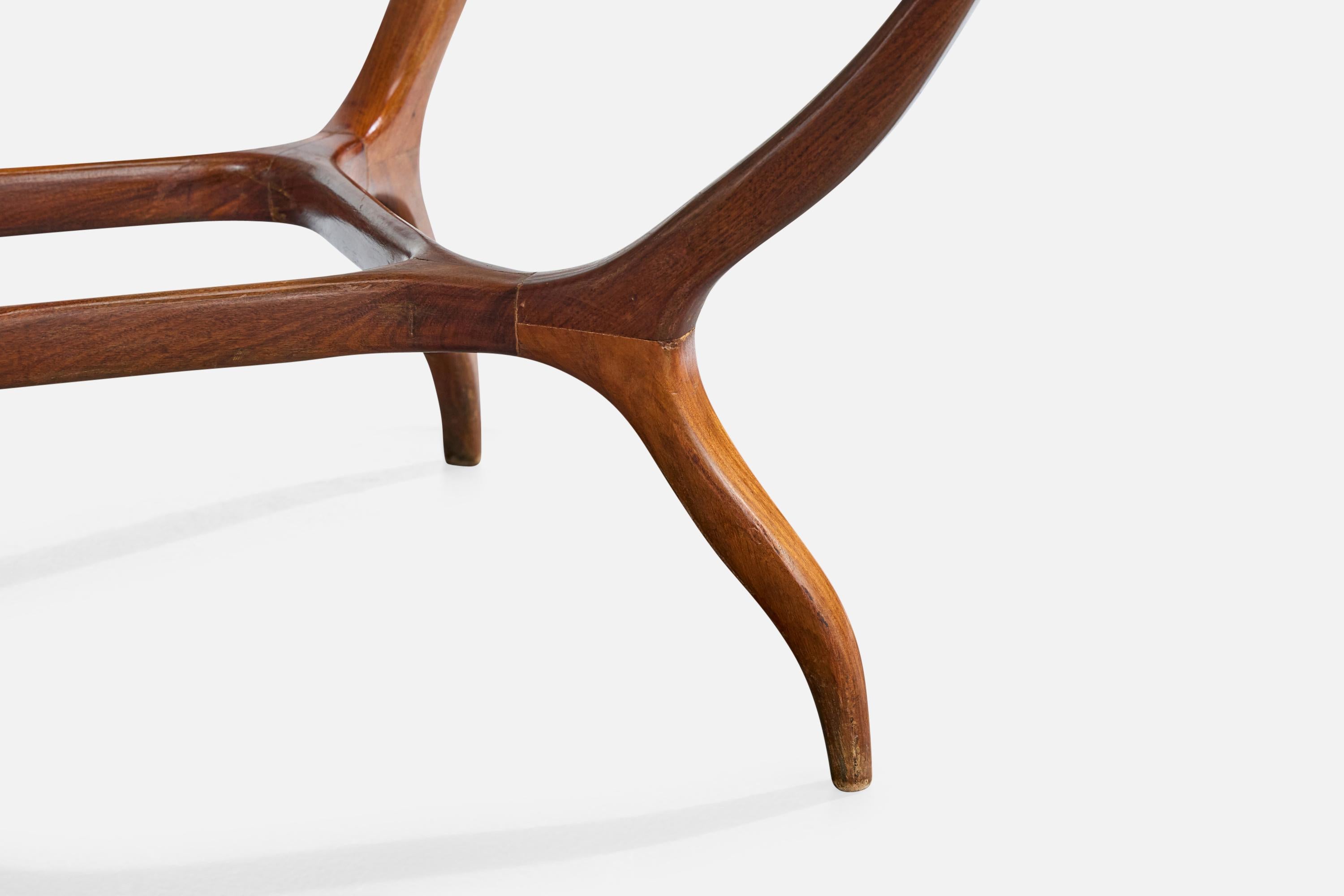 Giuseppe Scapinelli, Couchtisch, Holz, Marmor, Brasilien, 1950er Jahre im Angebot 4