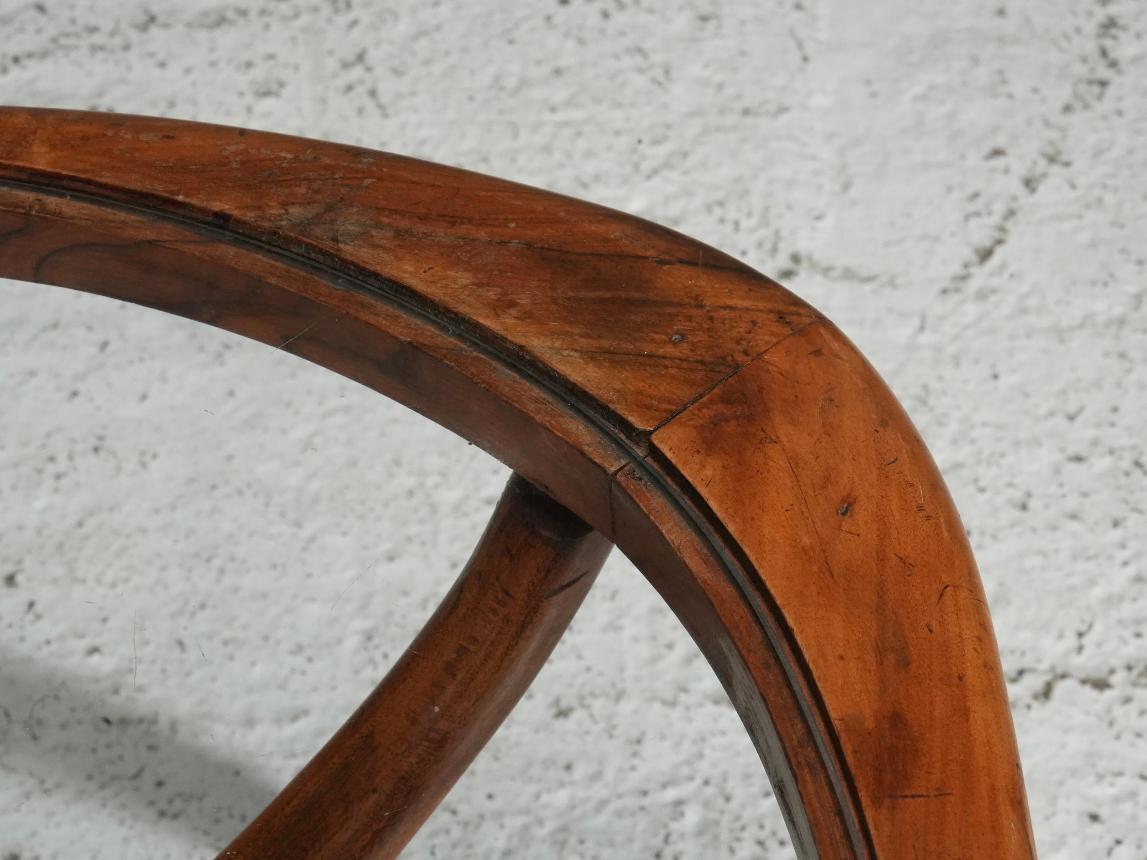 Table basse Giuseppe Scapinelli en caviuna et verre massif, Brésil, années 1950 Bon état - En vente à Uithoorn, NL
