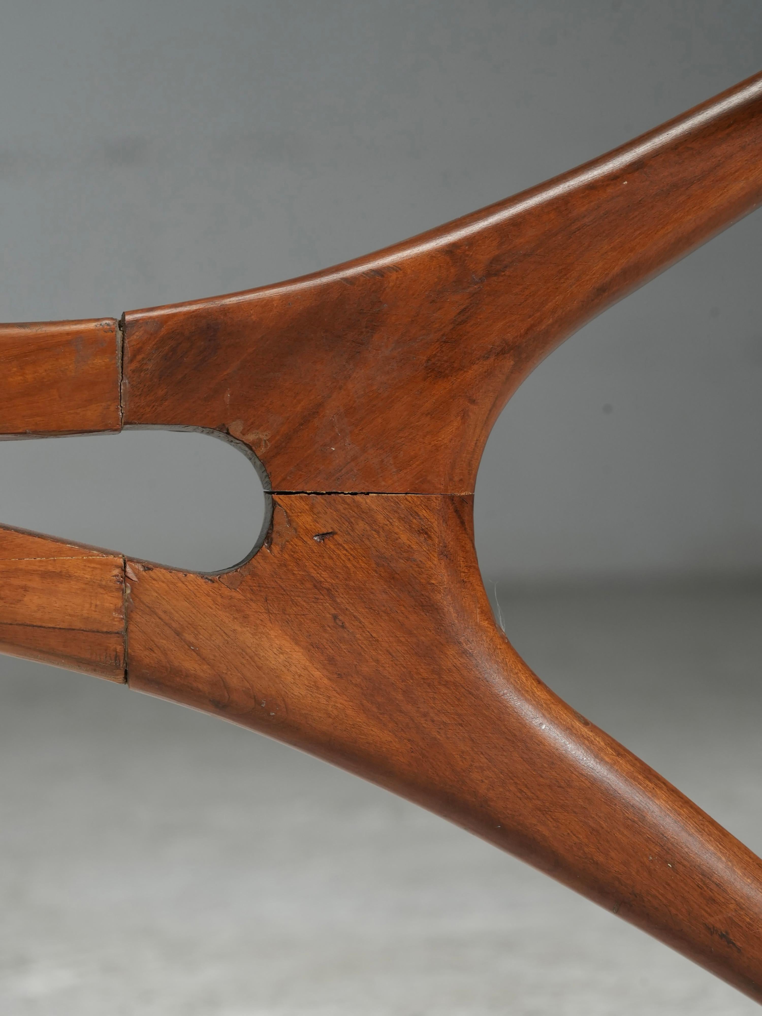 Verre Table basse Giuseppe Scapinelli en caviuna et verre massif, Brésil, années 1950 en vente