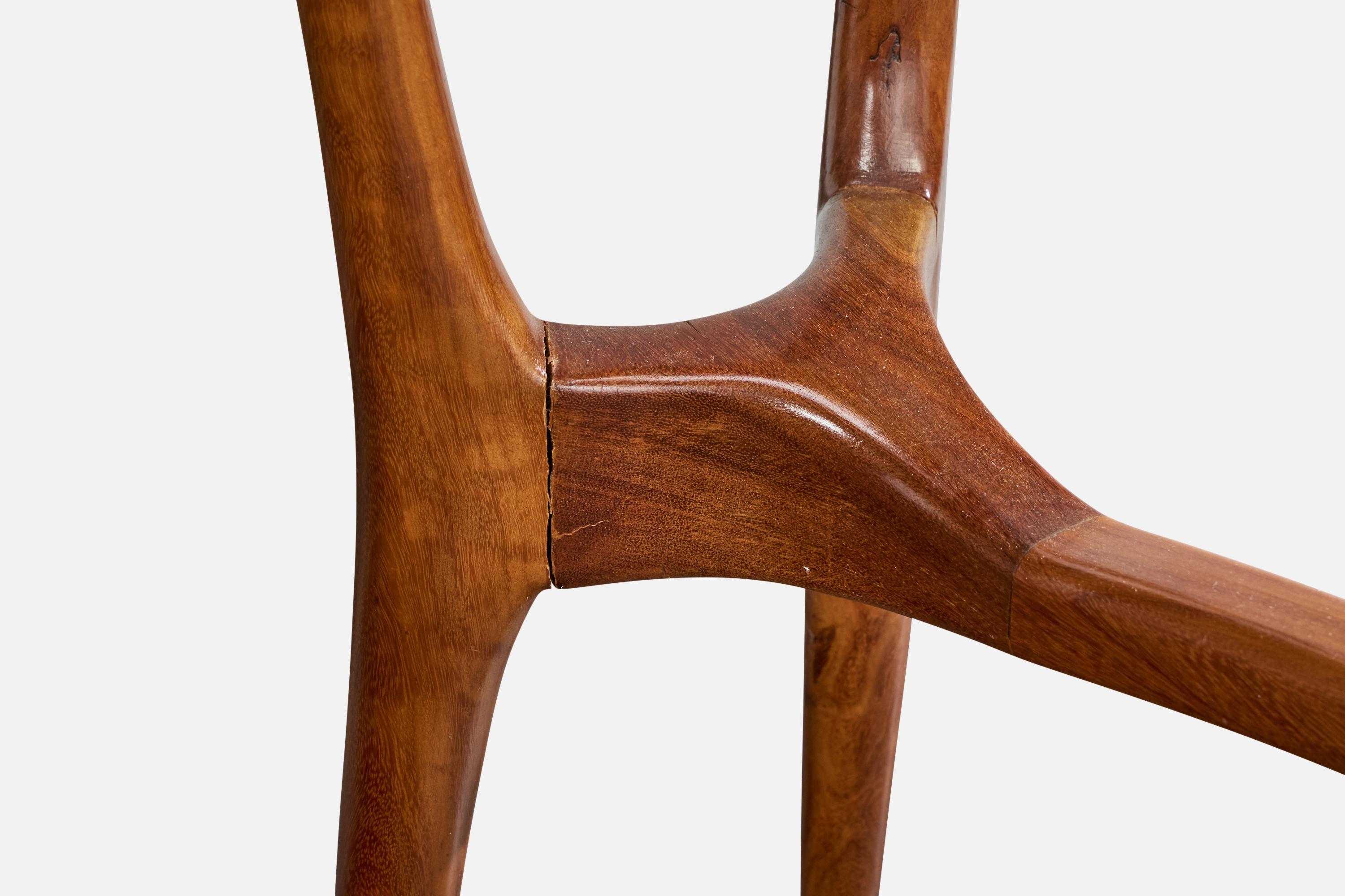 Giuseppe Scapinelli, Console Table, Wood, Glass, Brazil, 1950s For Sale 2