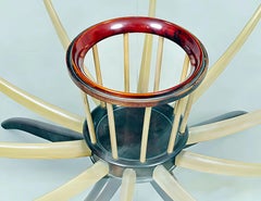 Giuseppe Scapinelli, "Costela" coffee table. Wood and Glass. c. 1960