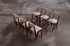 Luigi Scremin Esszimmerstühle für Fratelli Scremin, Italien, 1950, 6-teilig