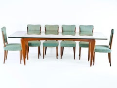 Giuseppe Scapinelli Dining Room Table and Ten Chairs Hardwood Brazilian Modern