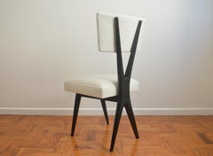 Giuseppe Scapinelli Ebonized Dining Chair Made in the 1950's