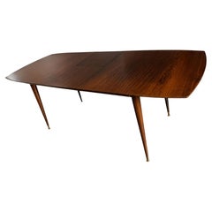 Giuseppe Scapinelli Extendable Brazilian Rosewood Dining Table, Brazil, 1950s