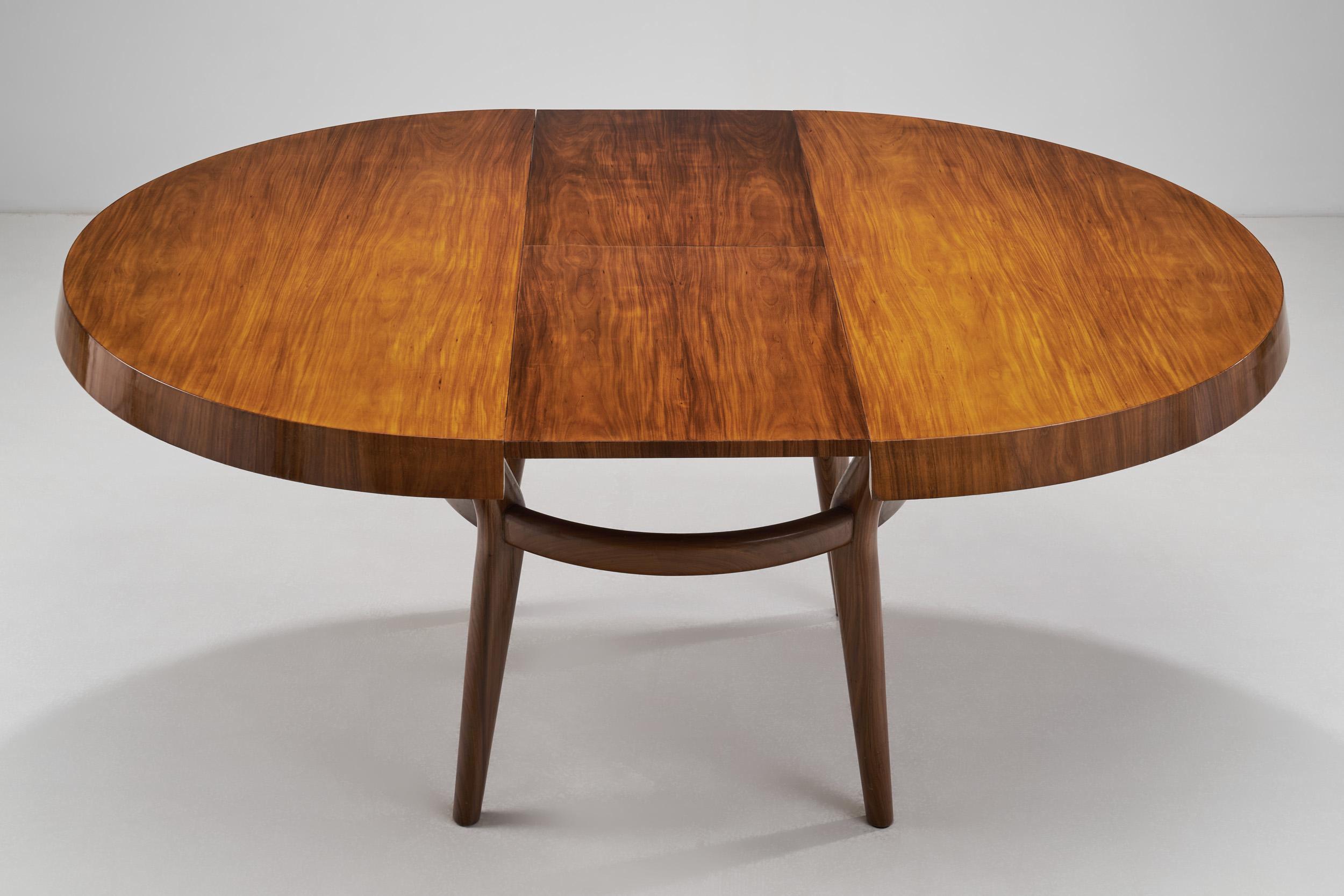 Giuseppe Scapinelli Extendable Dining Table for Angelini & Delneri, Brazil 1950s For Sale 4
