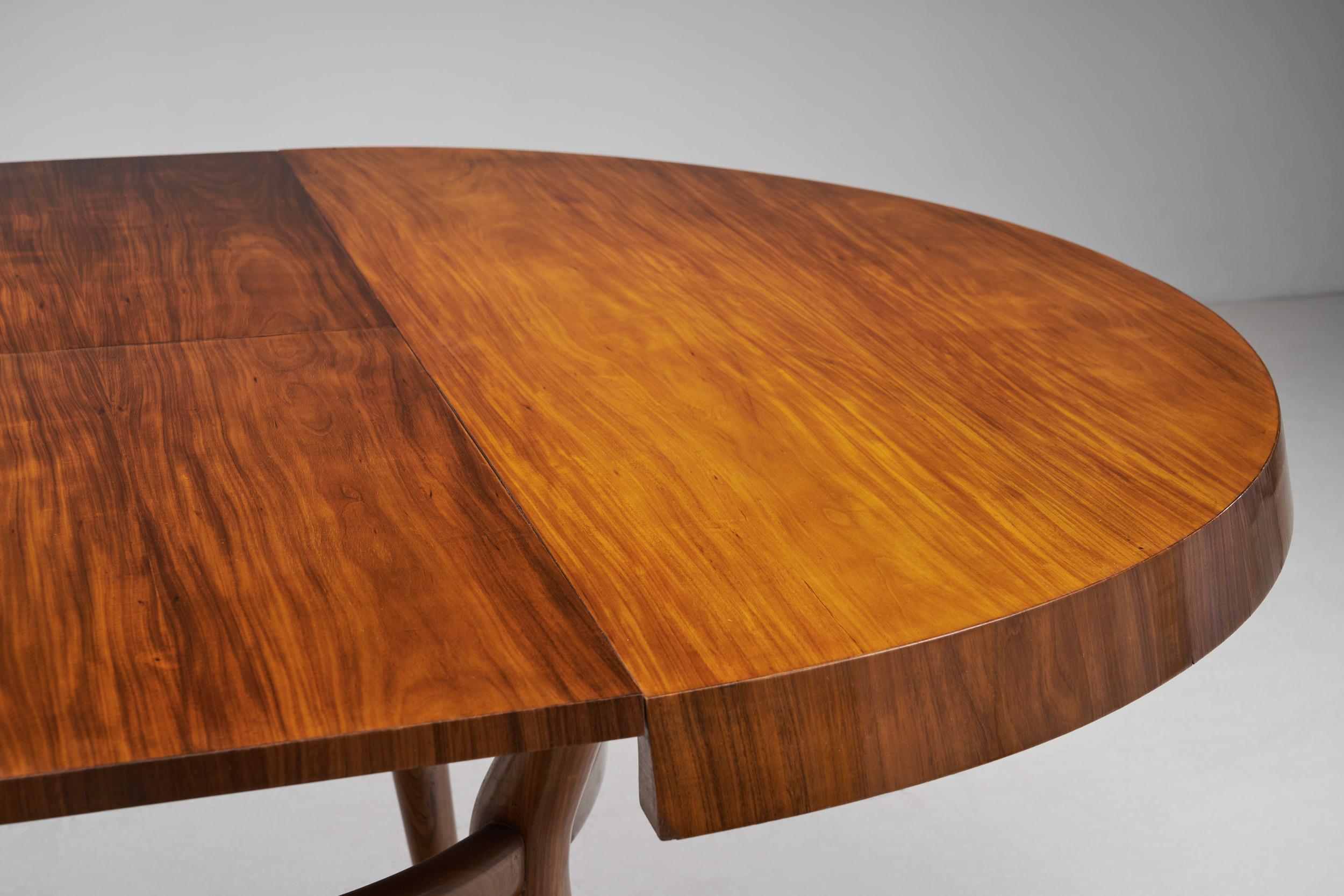 Giuseppe Scapinelli Extendable Dining Table for Angelini & Delneri, Brazil 1950s For Sale 6