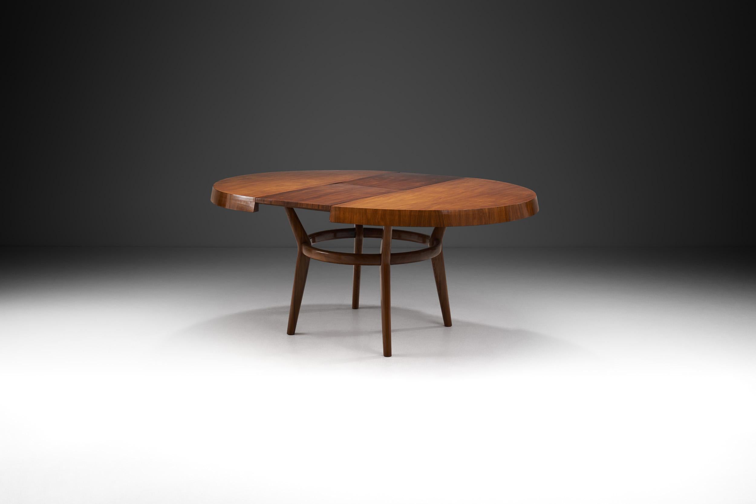 Mid-Century Modern Giuseppe Scapinelli Extendable Dining Table for Angelini & Delneri, Brazil 1950s For Sale