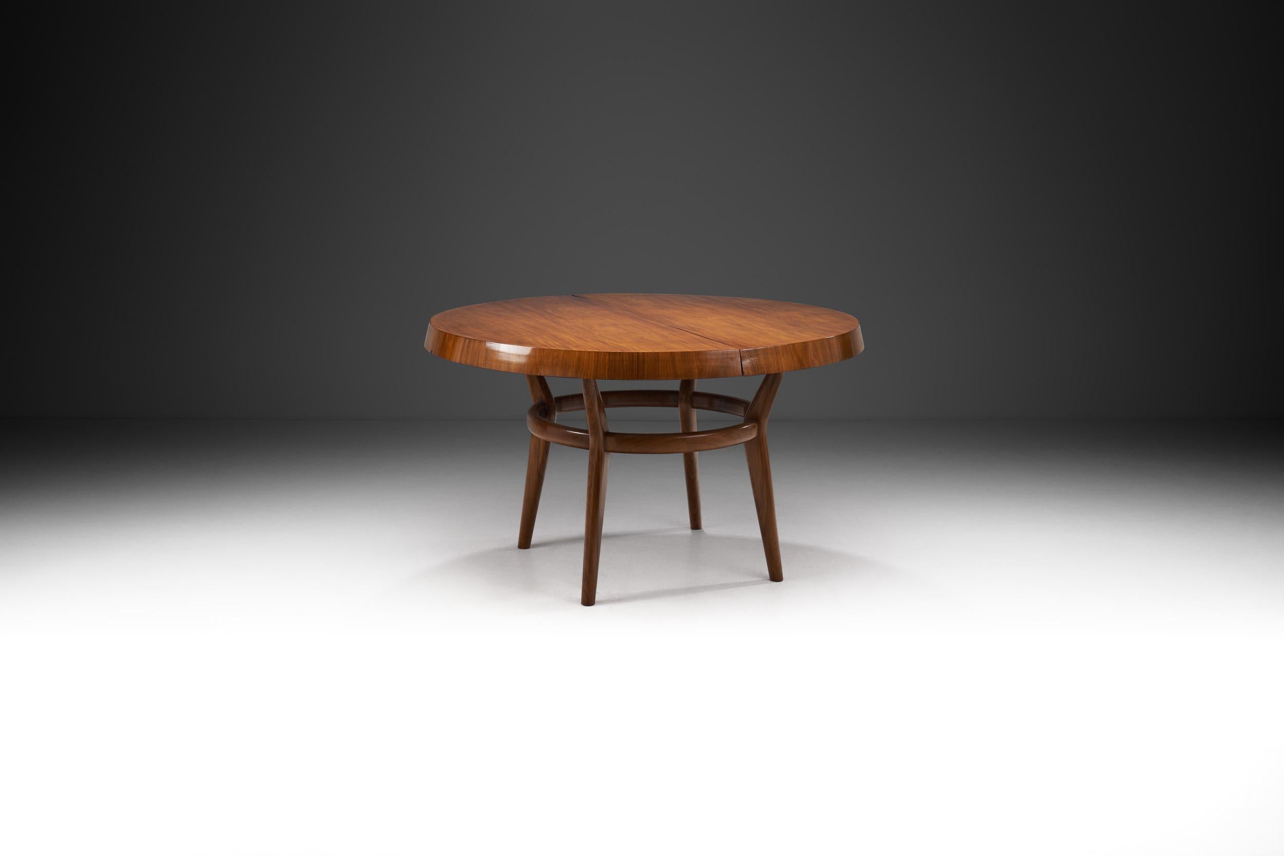 Milieu du XXe siècle Table à manger à rallonge Giuseppe Scapinelli pour Angelini & Delneri, Brésil, années 1950 en vente