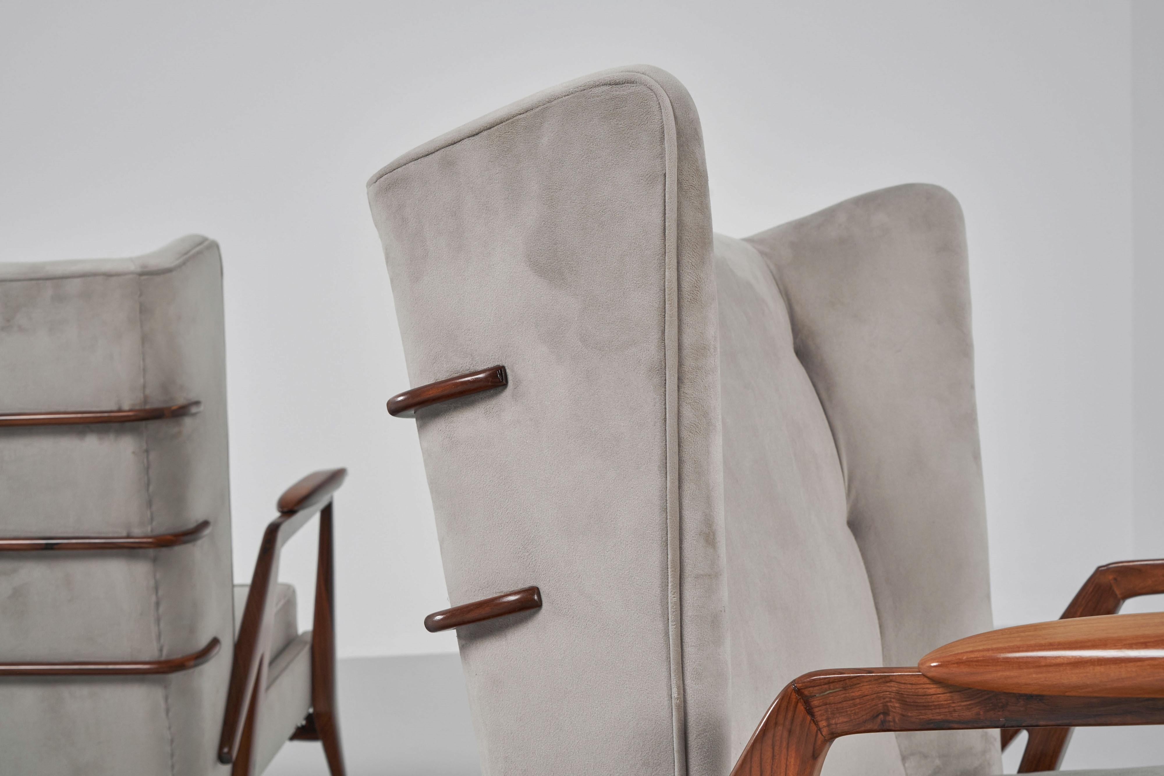 Milieu du XXe siècle Paire de chaises longues Giuseppe Scapinelli Brésil 1950 en vente