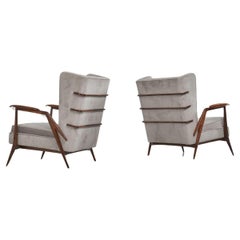 Giuseppe Scapinelli lounge chairs pair Brazil 1950