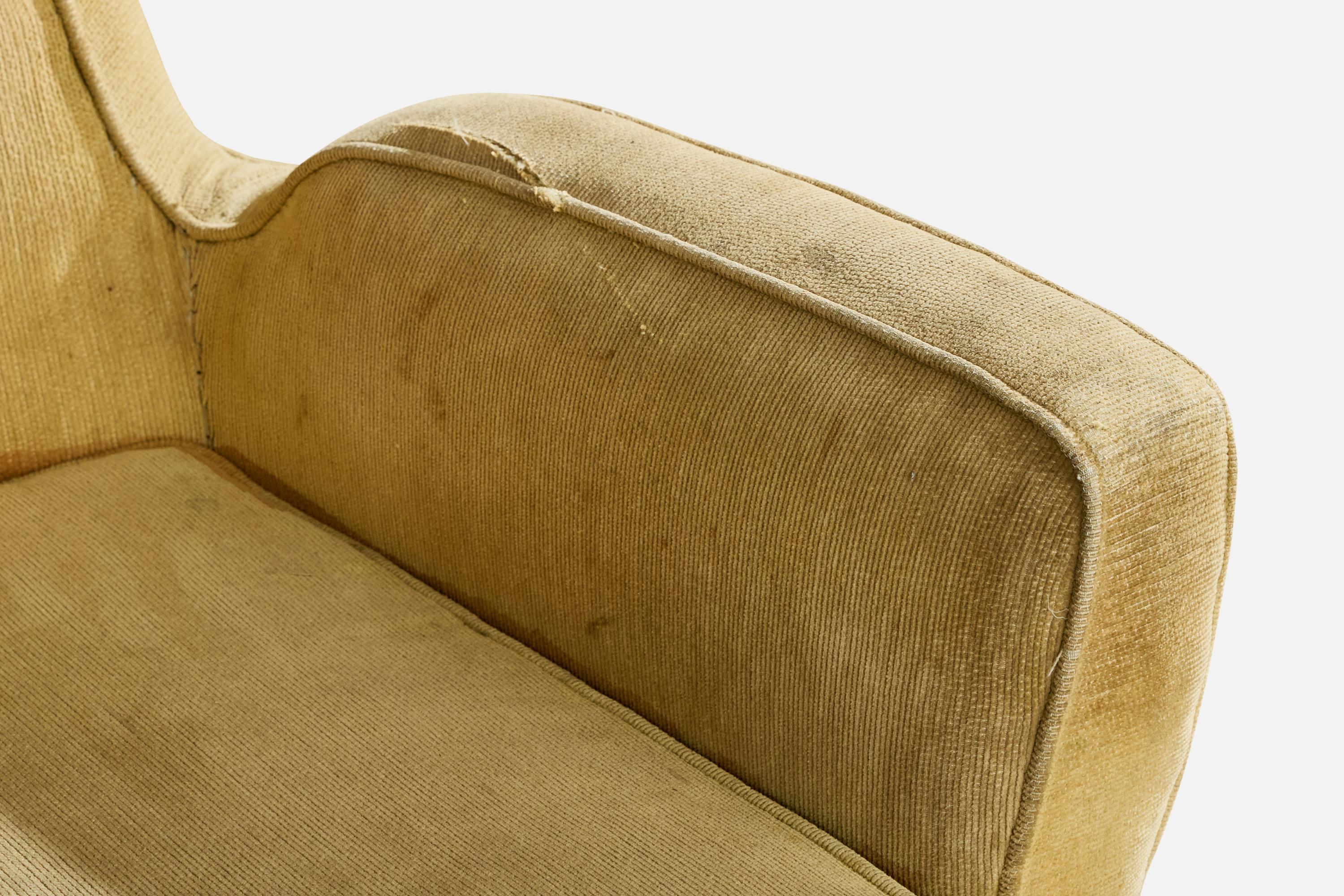 Giuseppe Scapinelli, chaises longues, Wood, tissu, Brésil, années 1950 en vente 3