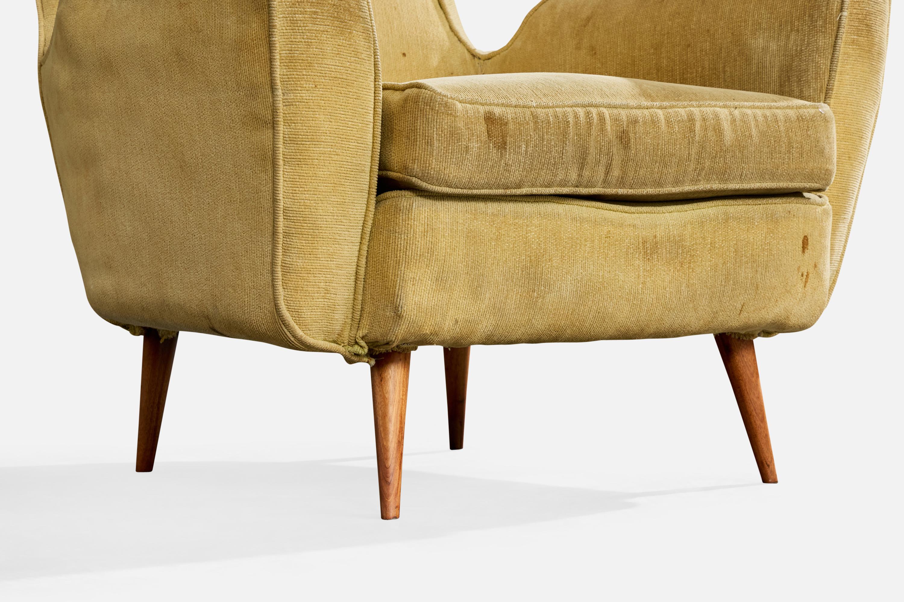 Giuseppe Scapinelli, chaises longues, Wood, tissu, Brésil, années 1950 en vente 7