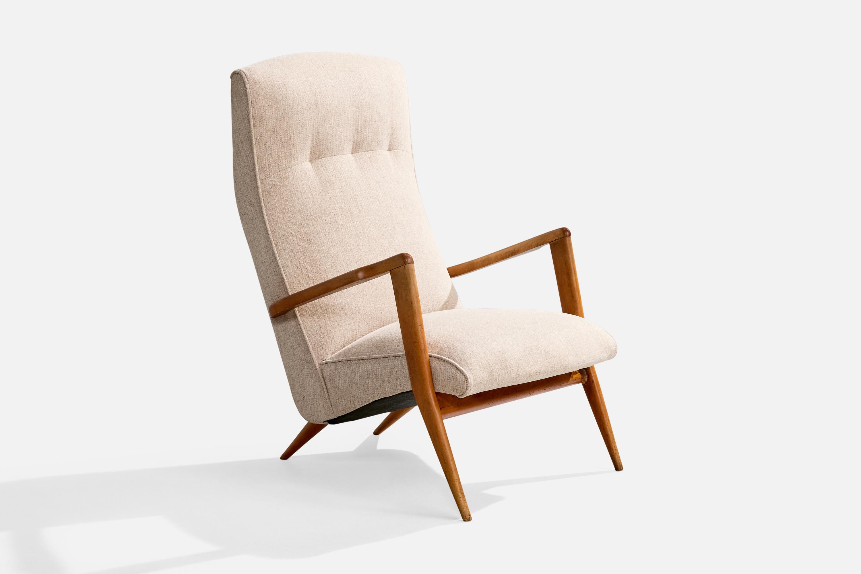Giuseppe Scapinelli, Sillas de salón, Madera, Tela, Brasil, Años 50 en Bueno estado para la venta en High Point, NC