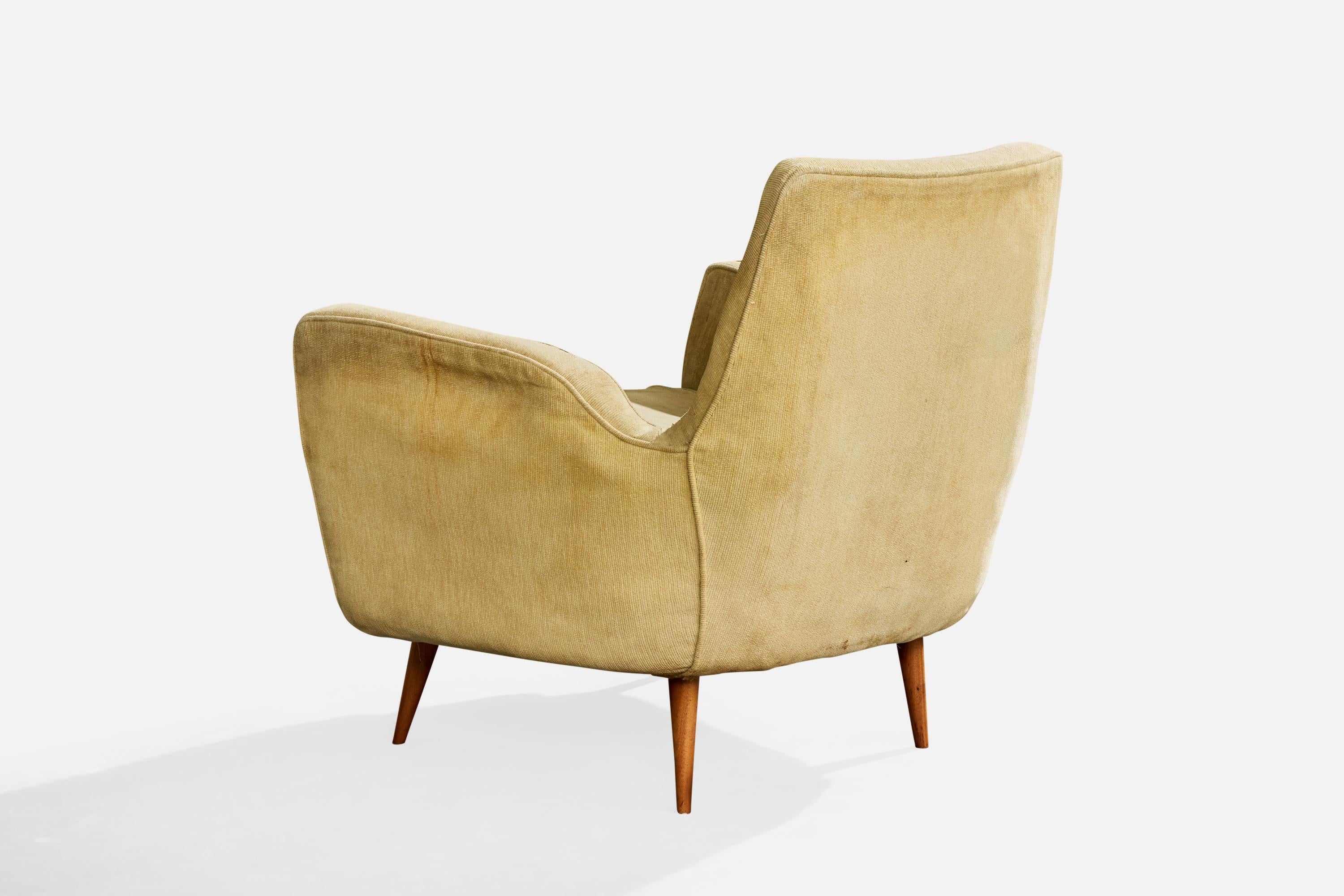 Milieu du XXe siècle Giuseppe Scapinelli, chaises longues, Wood, tissu, Brésil, années 1950 en vente