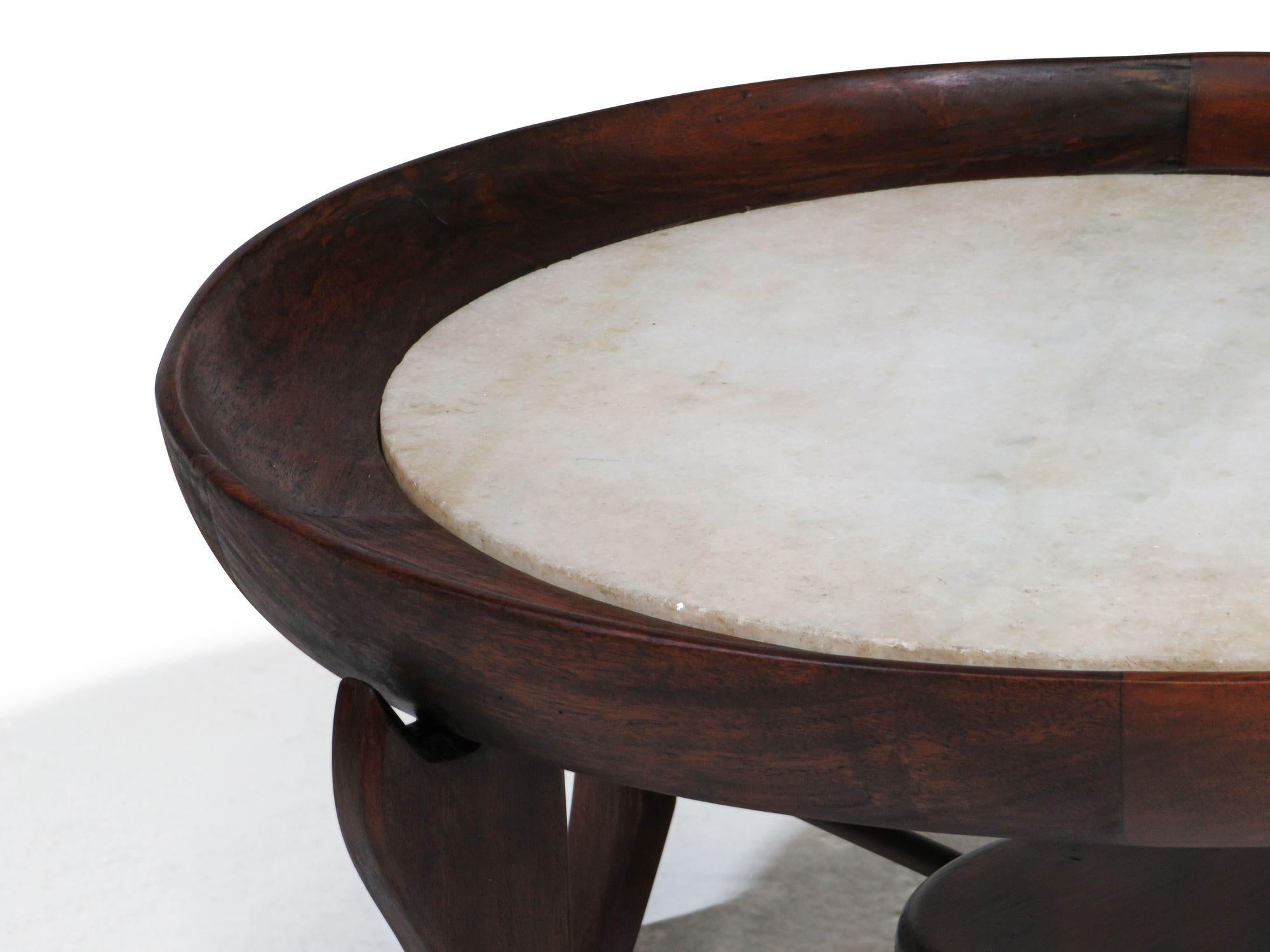 Giuseppe Scapinelli Maracana Coffee Table In Distressed Condition For Sale In Oakland, CA