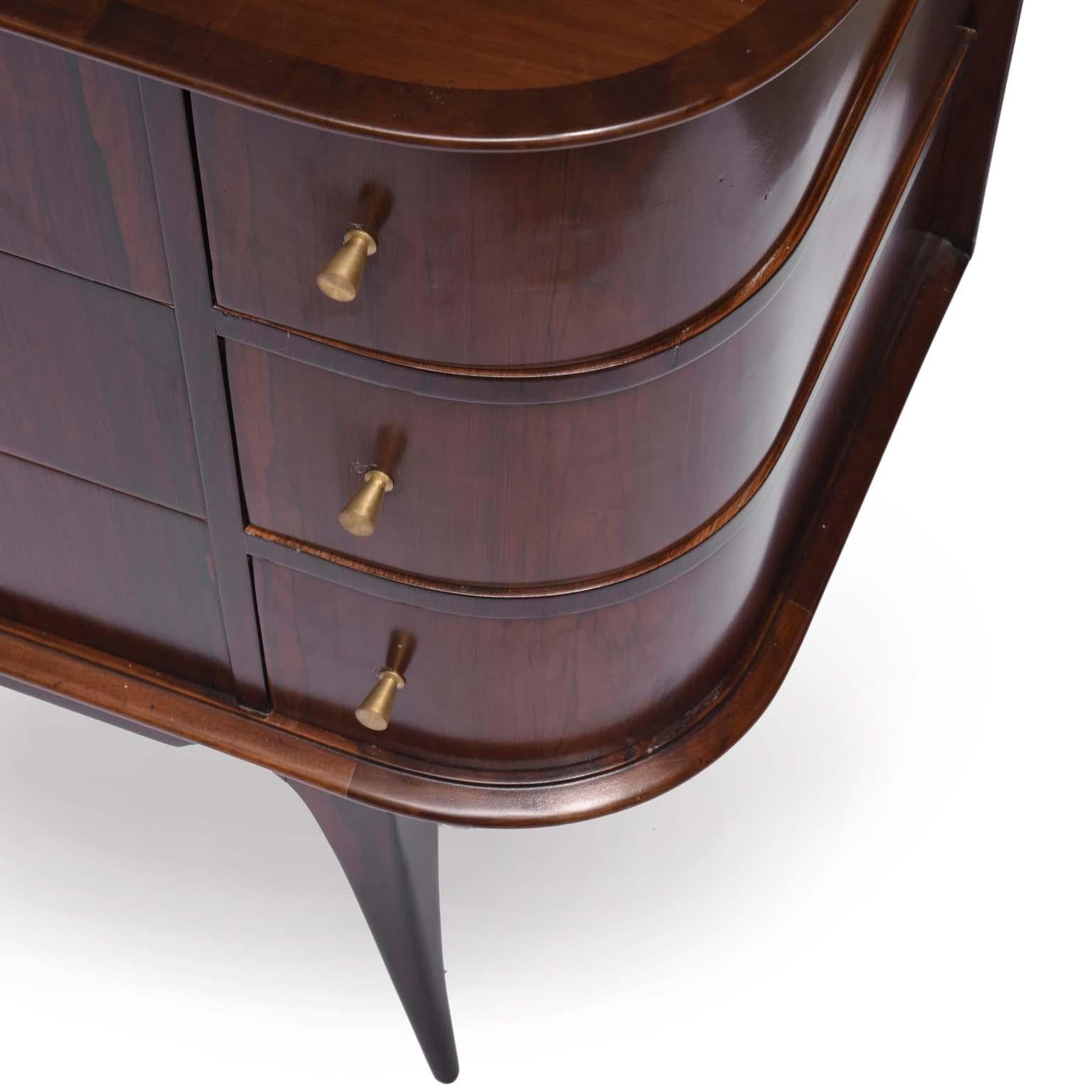 20th Century Giuseppe Scapinelli Midcentury Brazilian Commode with Rosewood Structure, 1950s